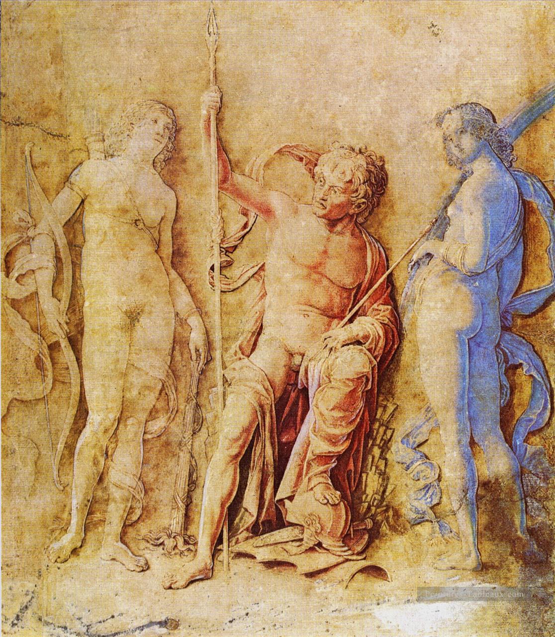 Mars et Venus Renaissance peintre Andrea Mantegna Peintures à l'huile